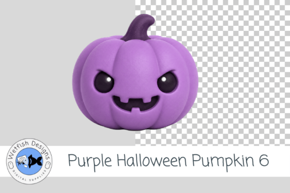 Purple Halloween Pumpkin 6