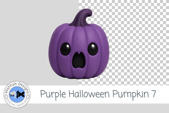 Purple Halloween Pumpkin 7