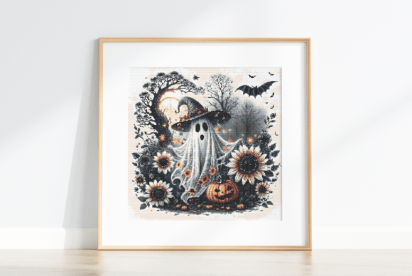 Reading Ghost Cross Stitch Pattern