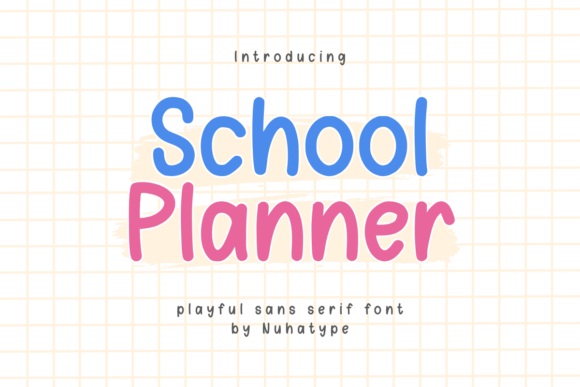 School Planner Font