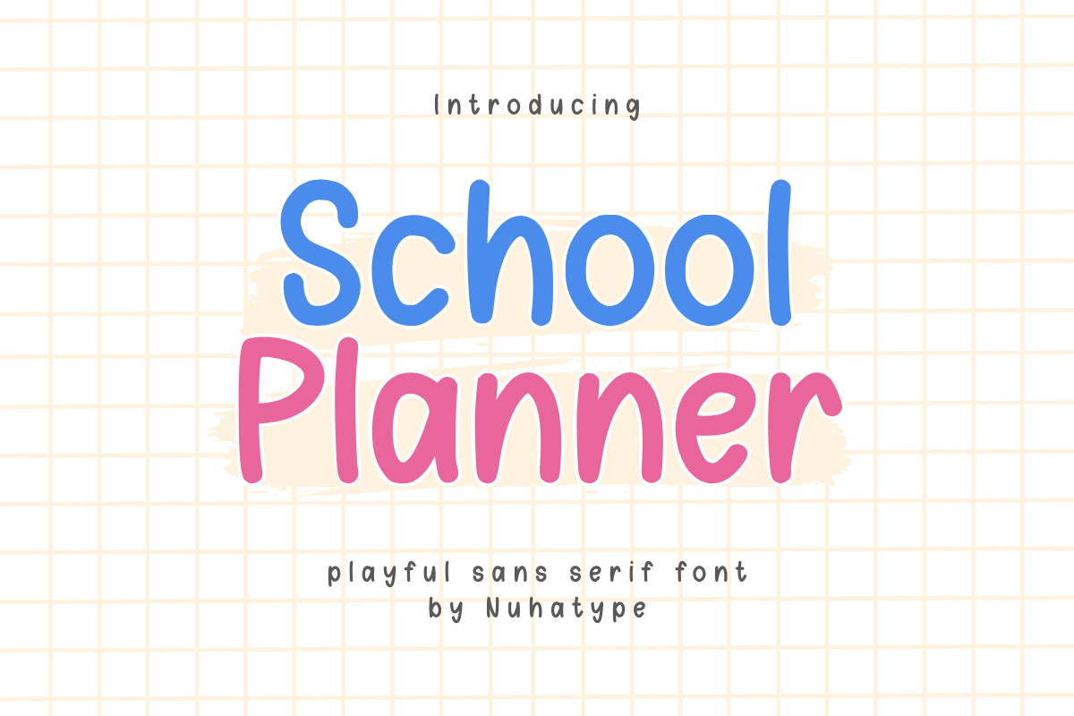 School Planner Font