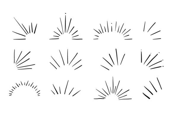 Sunburst Rays & Decorative Elements SVG