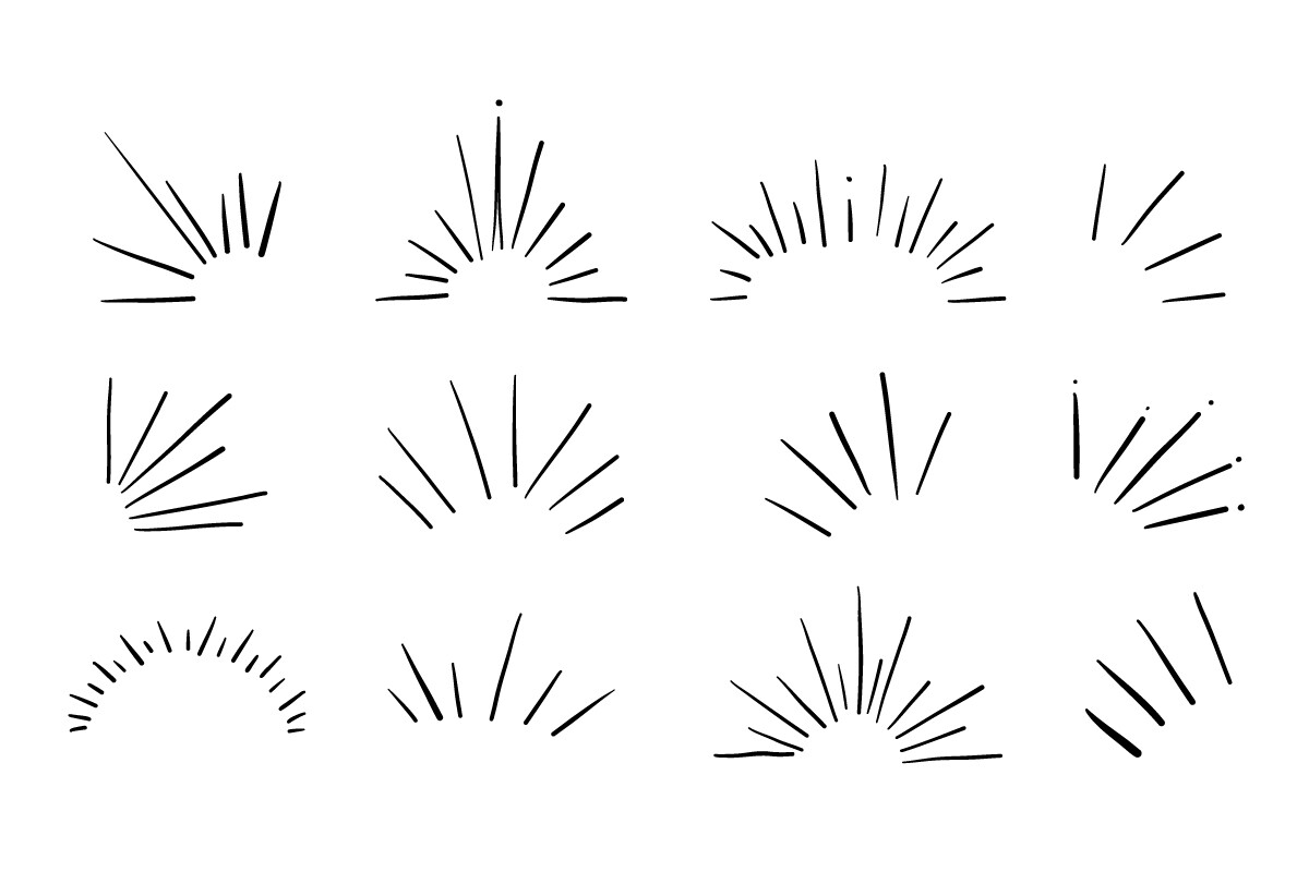 Sunburst Rays & Decorative Elements SVG