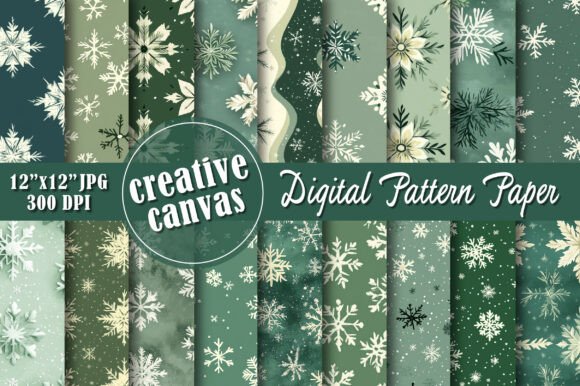 Winter Christmas Seamless Patterns