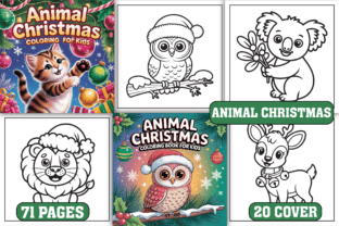 Internal Color Page Layout 71 Animal Christmas Coloring Pages Graphic by Art & CoLor · Creative ...