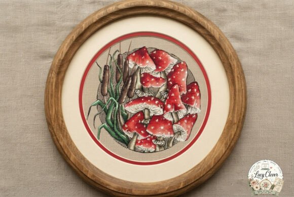 Amanita Mushrooms Cross Stitch Pattern |