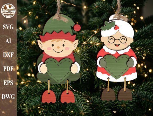 Christmas Ornament Svg Bundle Laser Cutting