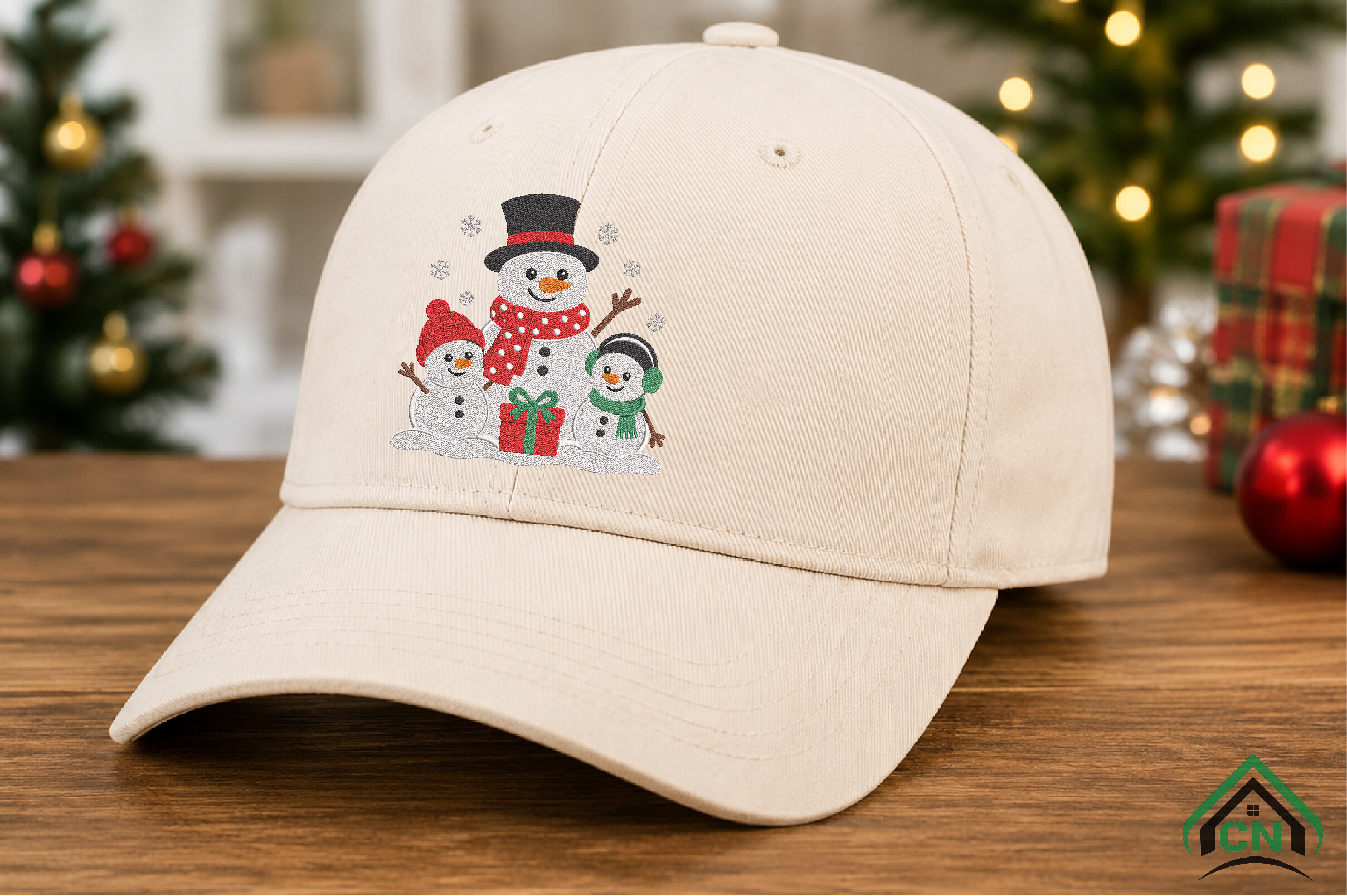 Christmas Snowman Family Embroidery File - photo 6