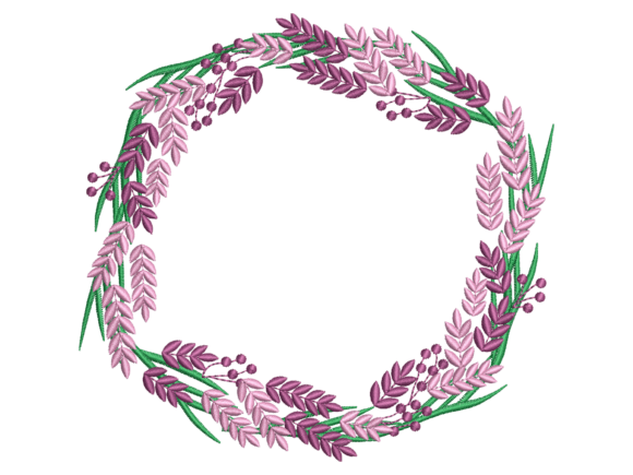 Colorful Botanical Leaf Wreath