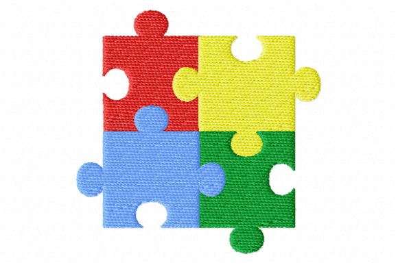 Colorful Puzzle Piece