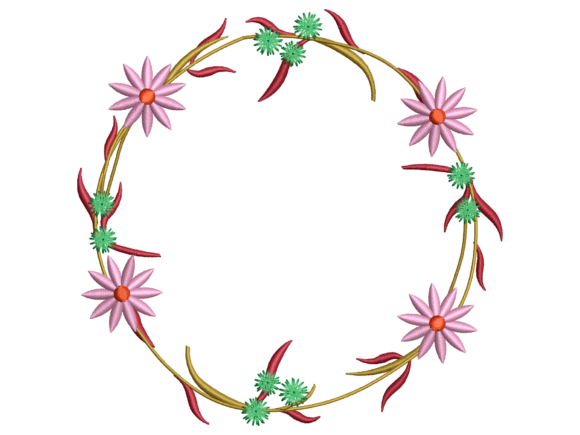Colorful Wildflower Wreath Design
