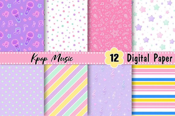 Kpop Music Digital Paper