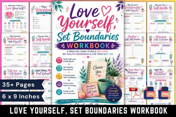 Love Yourself, Set Boundaries Workbook