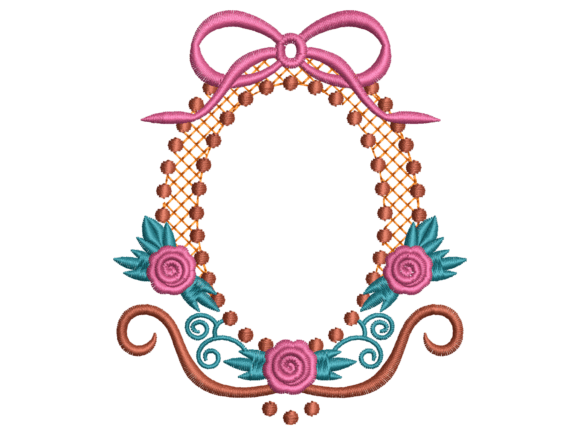 Ornate Rose Wreath with Bow
