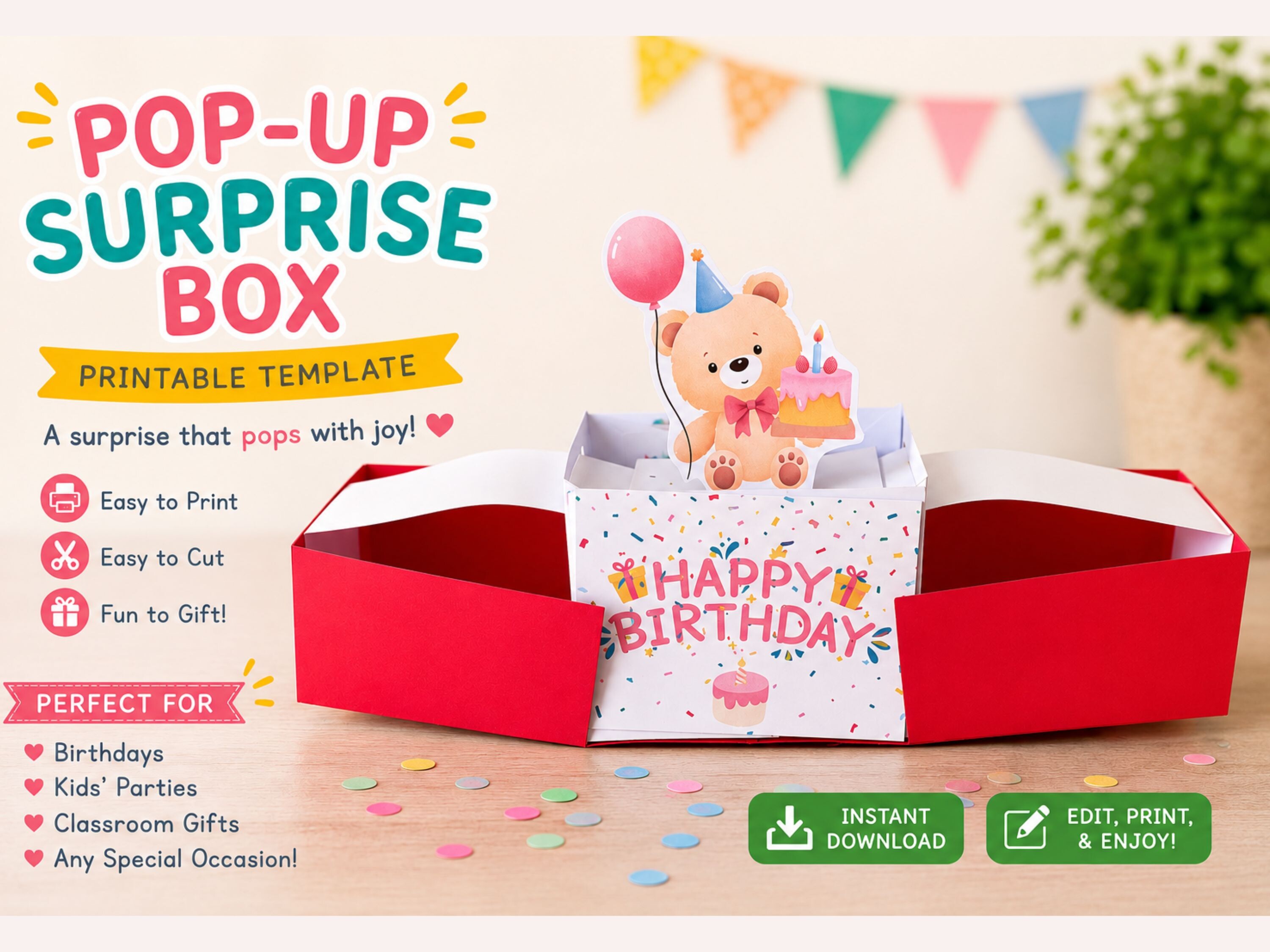Pop Up Birthday Card - DIY Box Card