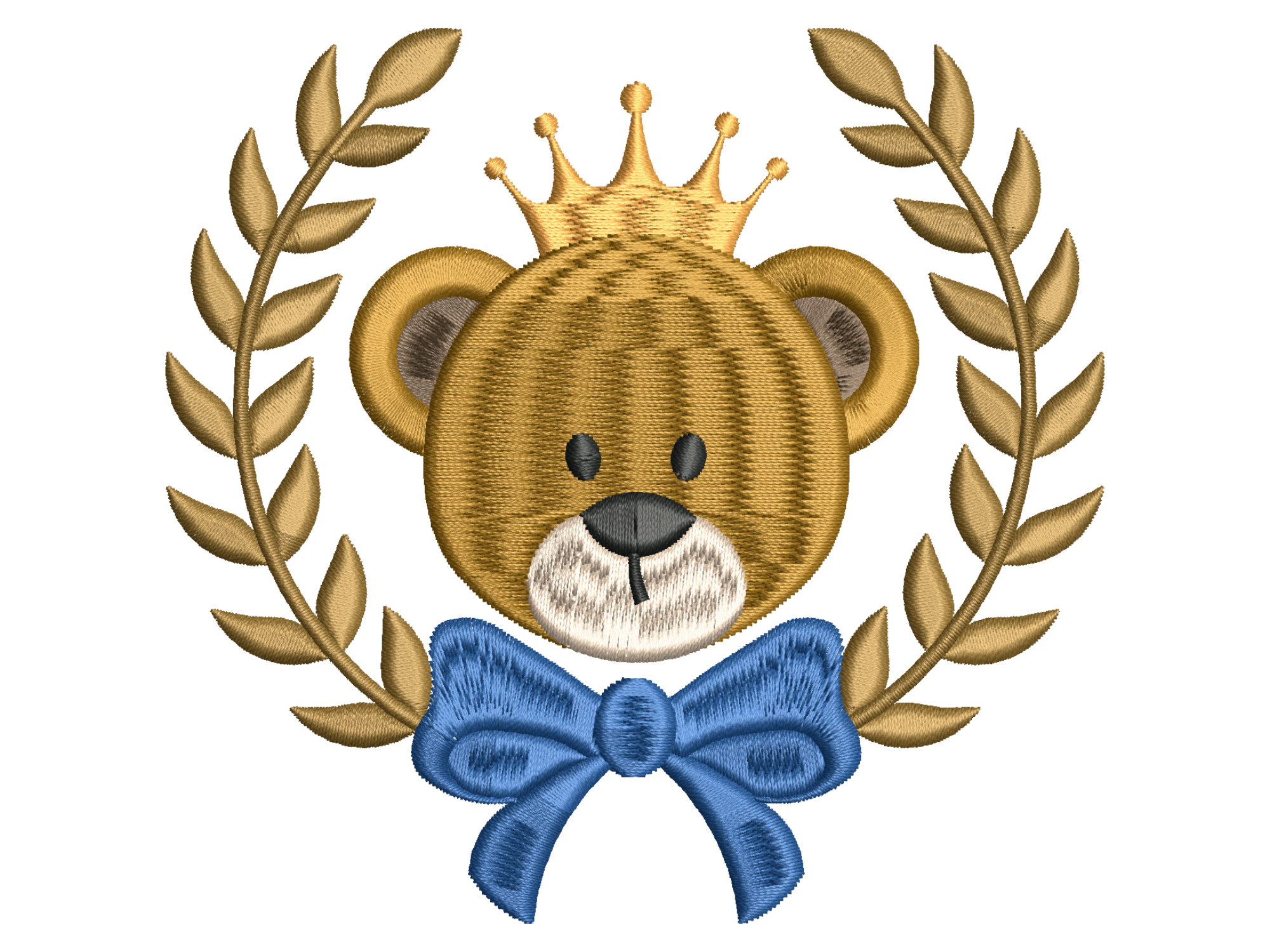 Royal Crown Teddy Bear with Bow