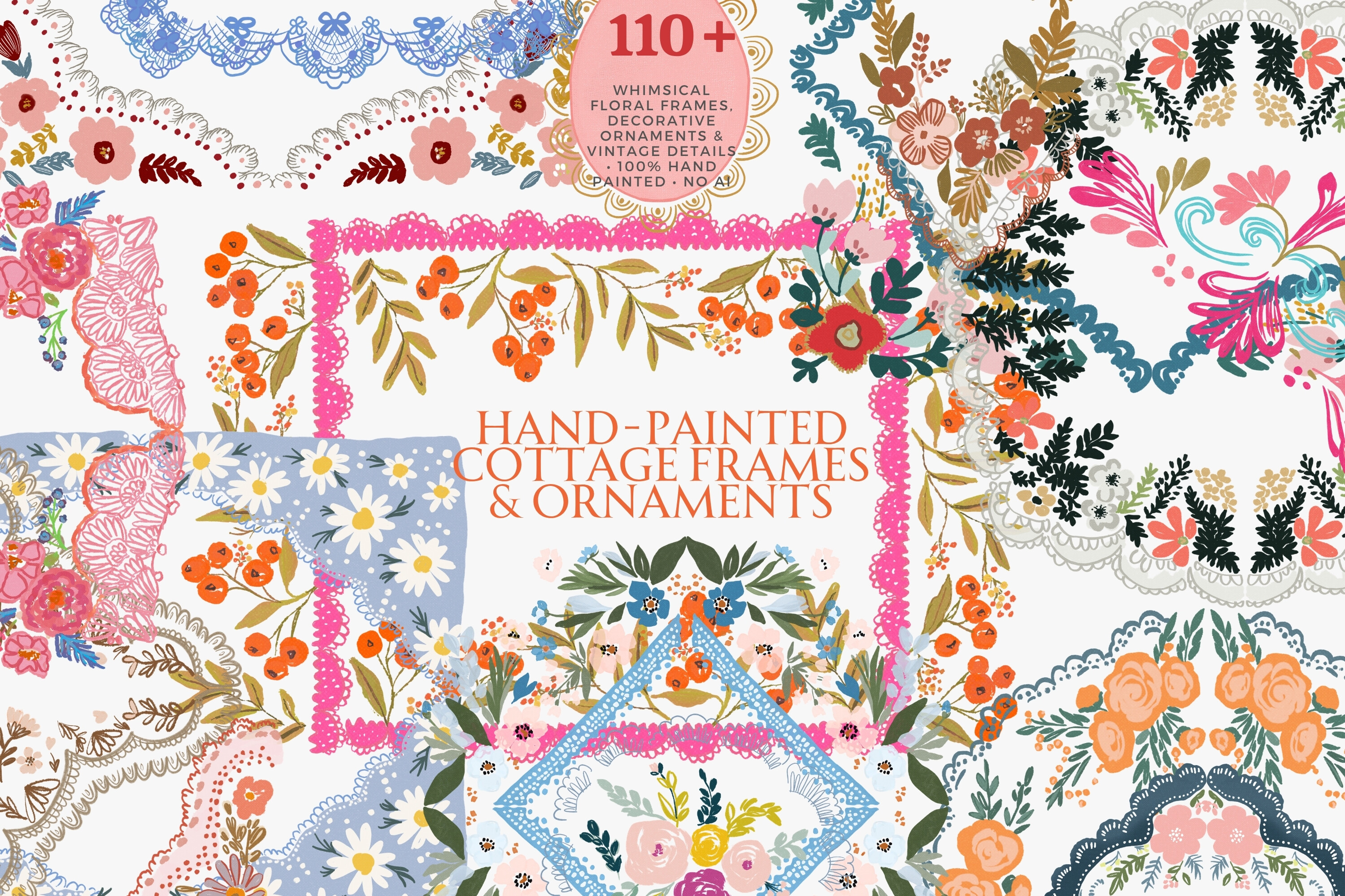 110 Hand Painted Frames Corners