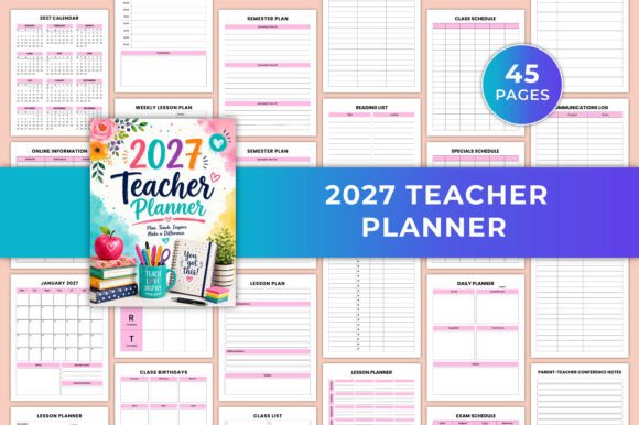 2027 Teacher Planner KDP Interiors
