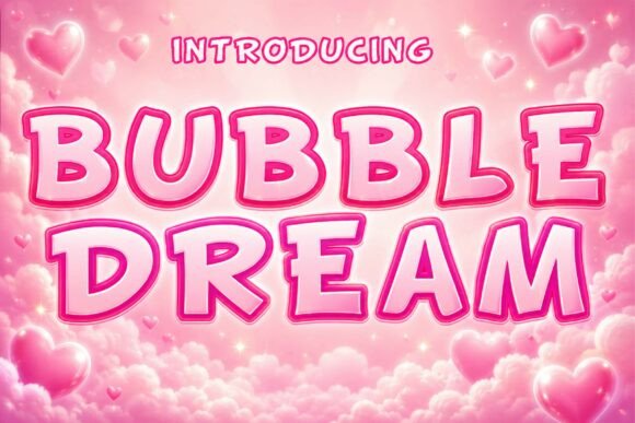 Bubble Dream Font - Bubble Lettering Fonts