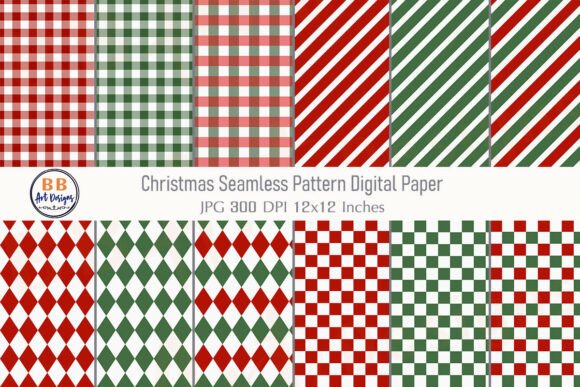 Christmas Pattern Seamless Digital Paper