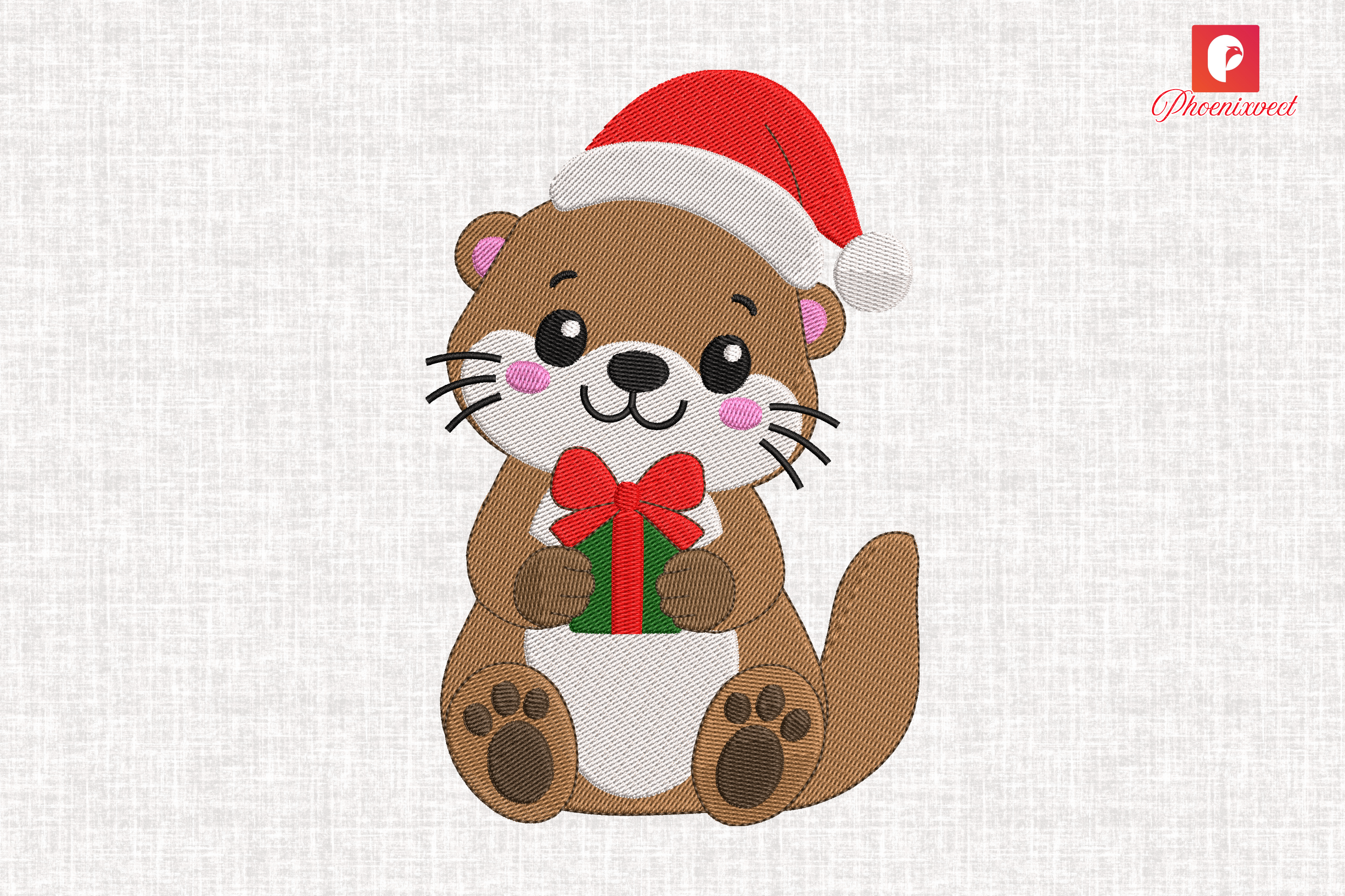 Christmas bear stencil, cute.