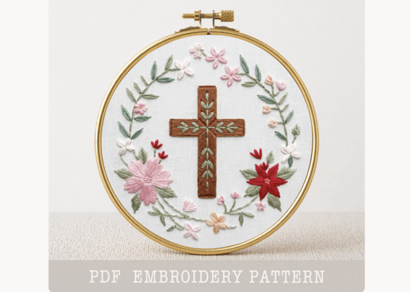 Cross Hand Embroidery PDF Pattern