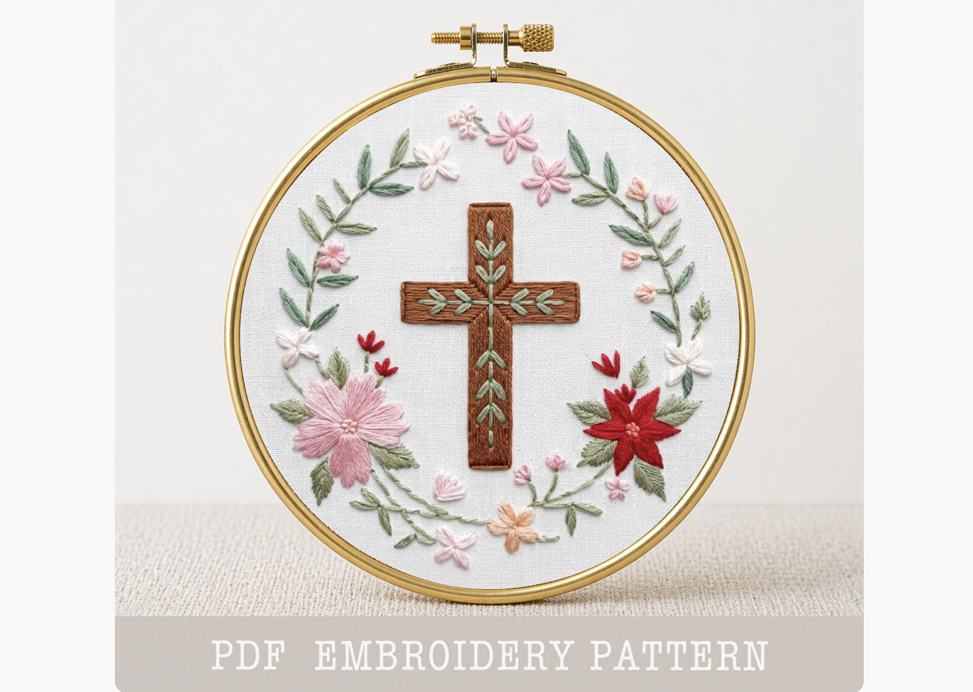 Cross Hand Embroidery PDF Pattern