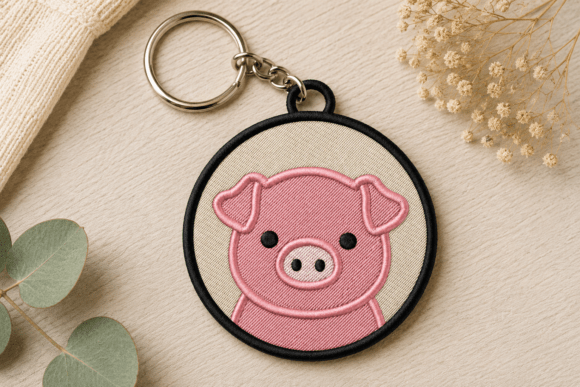 Cute Pig Keychain