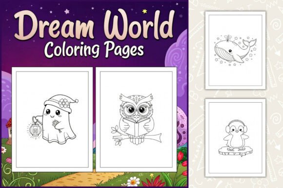 Dream World Coloring Pages for Kids
