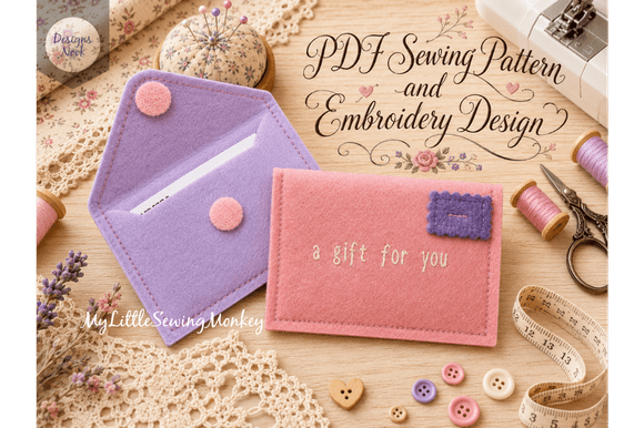 Gift Card Envelope - PDF Sewing Pattern