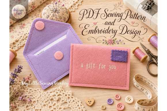 Gift Card Envelope - PDF Sewing Pattern