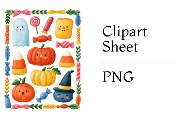 Halloween Candy Pumpkin Clipart PNG