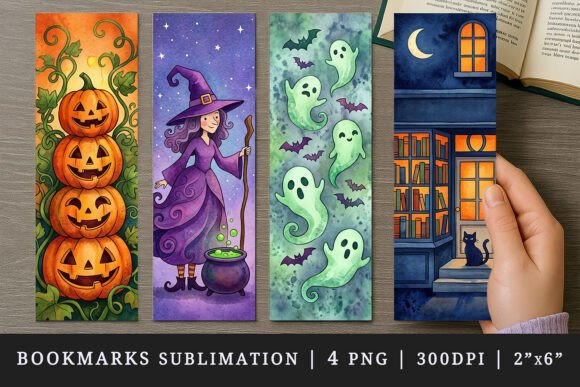 Halloween Bookmark Design Set