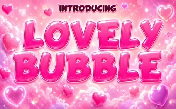 Lovely Bubble Font - Bubble Lettering Fonts