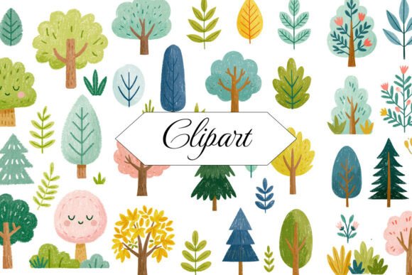 Nature & Botanical Clipart PNG Bundle