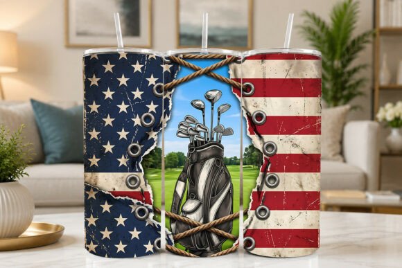 Patriotic Golf Spirit Tumbler