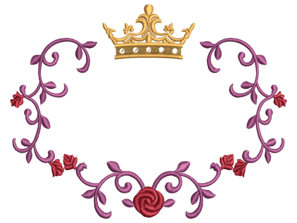 Royal Crown Rose Ornamental Wreath
