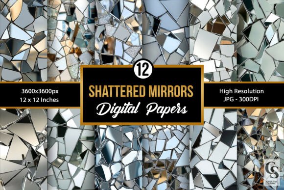 Shattered Mirror Seamless Background