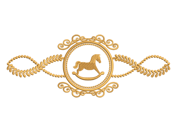 Vintage Rocking Horse Laurel Frame