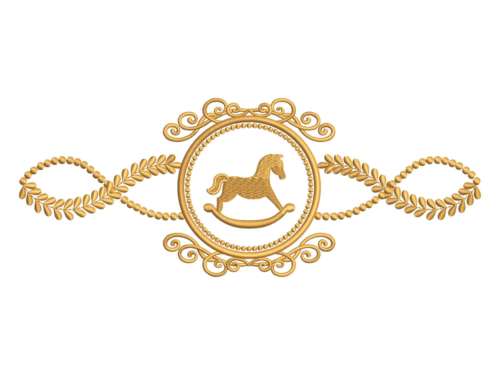 Vintage Rocking Horse Laurel Frame