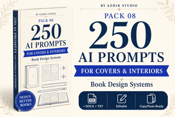 250 AI Book Cover & Interior Prompts