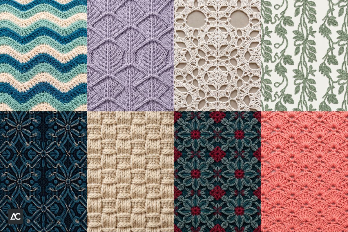 8 Crochet Stitch Patterns