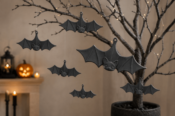 Spooky Halloween Bat Hanger STL - 3D Printable Decor - Image 3