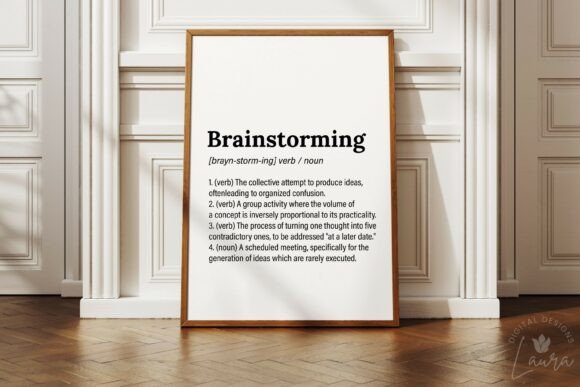 Brainstorming Definition Print