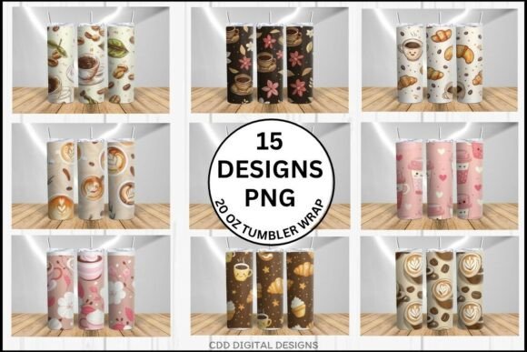 Coffee Tumbler Wraps Bundle