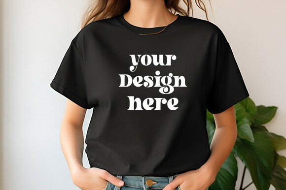 Comfort Colors 1717 Black Mockup