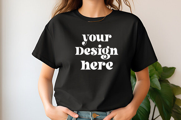 Comfort Colors 1717 Black Mockup