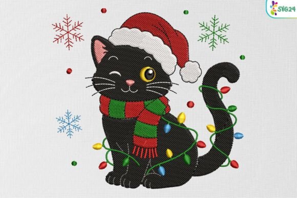 Cute Winking Cat with Lights