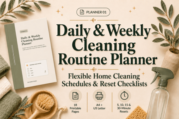 Daily & Weekly Cleaning Planner