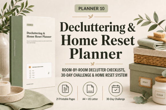 Decluttering & Home Reset Planner